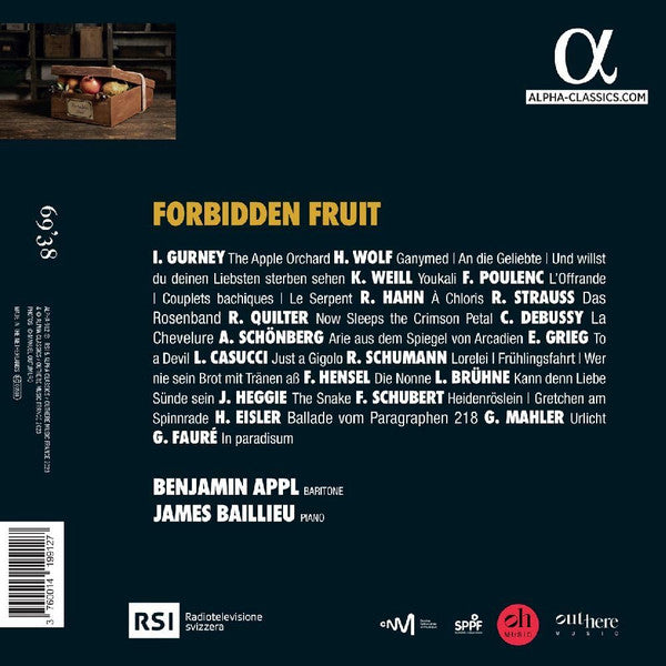 Benjamin Appl, James Baillieu : Forbidden Fruit (CD, Album)