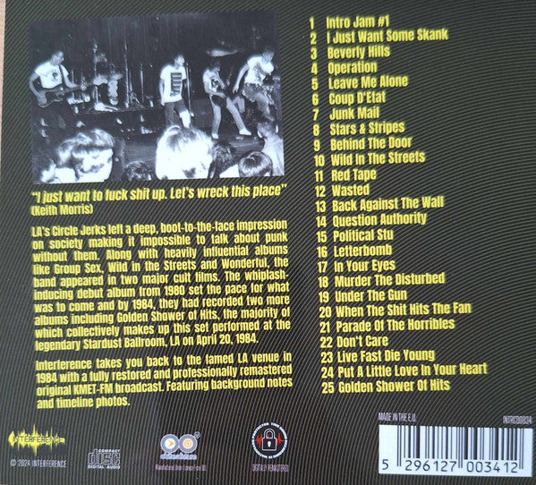 Circle Jerks : Los Angeles 1984 (CD, Unofficial)