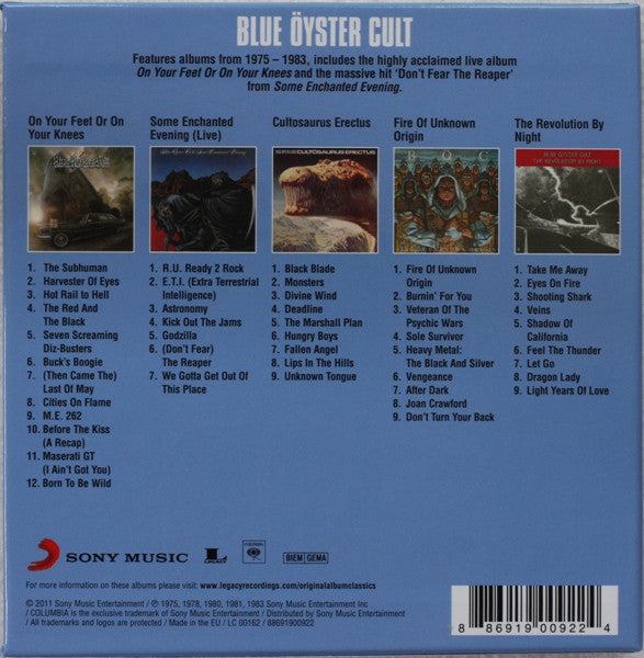 Blue Öyster Cult : Original Album Classics (Box, Comp + CD, Album, RE + CD, Album, RE + CD, Al)
