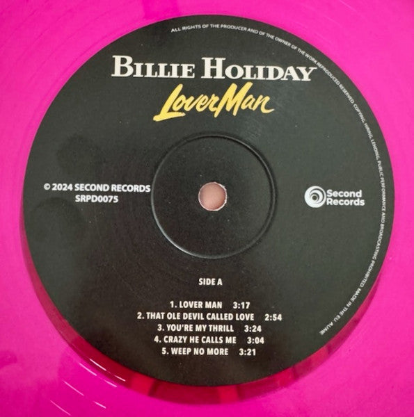Billie Holiday : Lover Man (LP, Album, Ltd, Mag)
