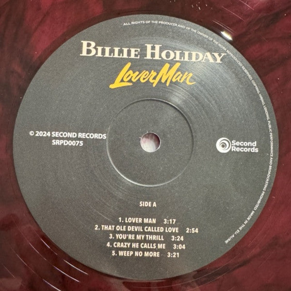 Billie Holiday : Lover Man (LP, Album, Ltd, Mag)