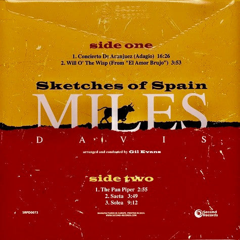Miles Davis : Sketches Of Spain (LP, Album, Ltd, RE, Red)