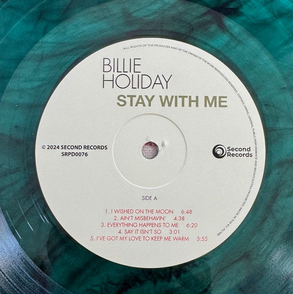 Billie Holiday : Stay With Me (LP, Album, Ltd, RE, Tur)