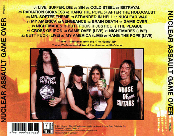 Nuclear Assault : Game Over / The Plague (CD, Album, RE, RM)