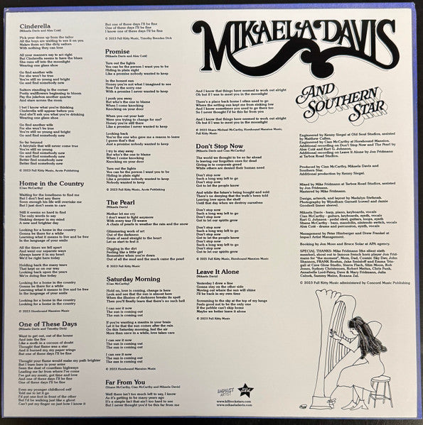 Mikaela Davis And Southern Star : Mikaela Davis And Southern Star (LP, Cok)
