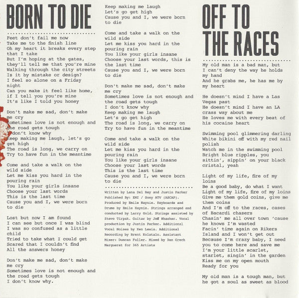 Lana Del Rey : Born To Die (CD, Album)