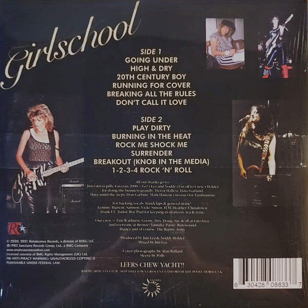 Girlschool : Play Dirty (LP, Album, RE, 180)