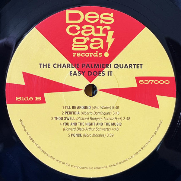 Charlie Palmieri Quartet : Easy Does it (LP, Album, RE, 180)