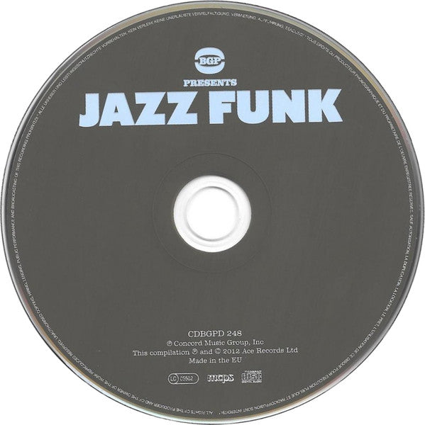 Various : BGP Presents Jazz Funk (CD, Comp)