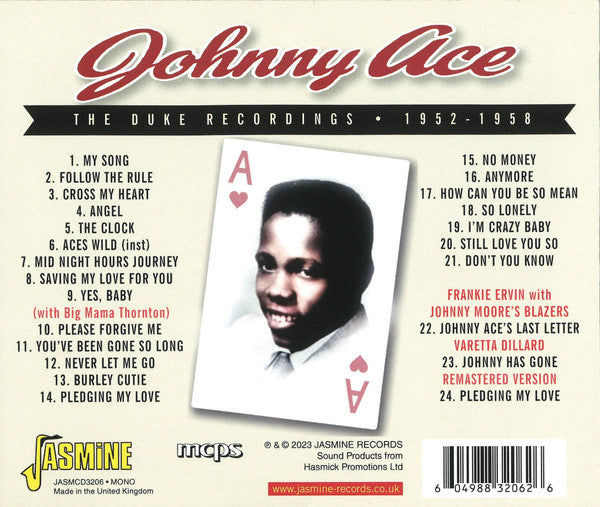 Johnny Ace : The Complete Duke Recordings And More! (1952-1958) (CD, Comp)