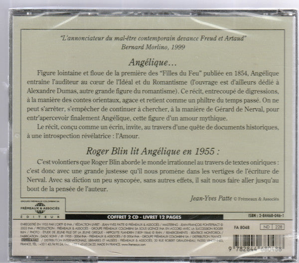 Gérard de Nerval par Roger Blin : Angélique (2xCD)