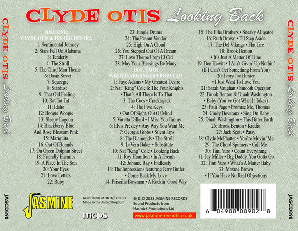 Clyde Otis : Looking Back – Bandleader, Songwriter, Producer – 1955-1962 (2xCD, Comp, Mono)