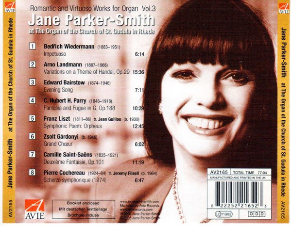 Jane Parker-Smith : Romantic And Virtuoso Works For Organ, Vol. 3 (CD, Album)