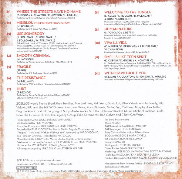 2Cellos : 2Cellos (CD, Album)