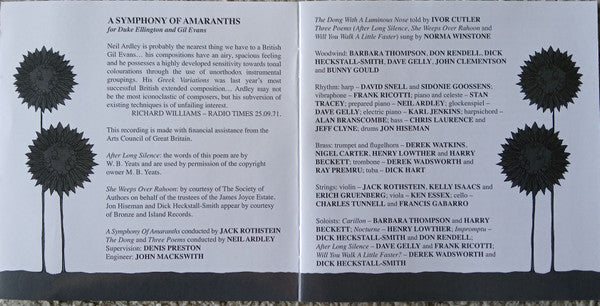 Neil Ardley : A Symphony Of Amaranths (CD, Album, RE, RM)