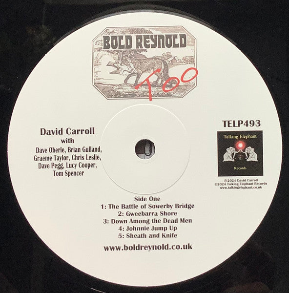 David Carroll And Friends : Bold Reynold Too (LP, Album)
