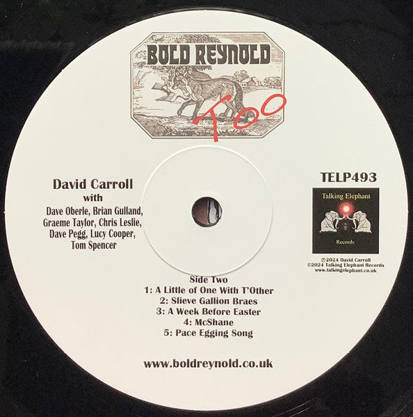 David Carroll And Friends : Bold Reynold Too (LP, Album)