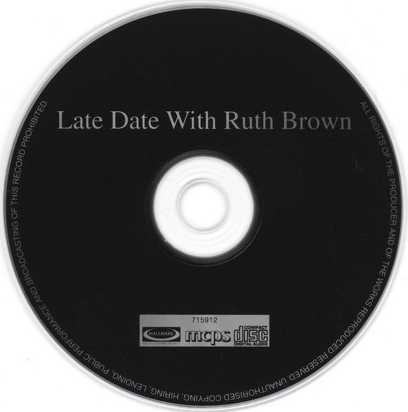 Ruth Brown : Late Date With Ruth Brown (CD, Album, RE)