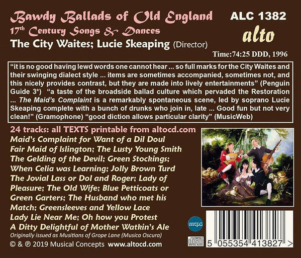 The City Waites, Lucie Skeaping : Bawdy Ballads Of Old England (17th Century Songs & Dances) (CD, RE)
