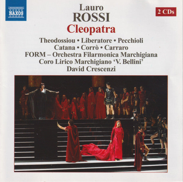 Paolo Pecchioli, Dimitra Theodossiou, Davide Crescenzi, Orchestra Filarmonica Marchigiana, Coro Lirico Marchigiano V. Bellini : Cleopatra (2xCD, Album)