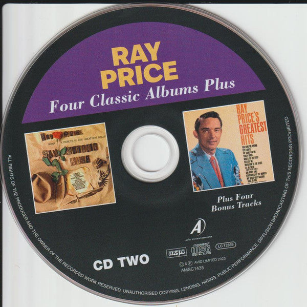 Ray Price : Four Classic Albums Plus (2xCD, Comp, RM)
