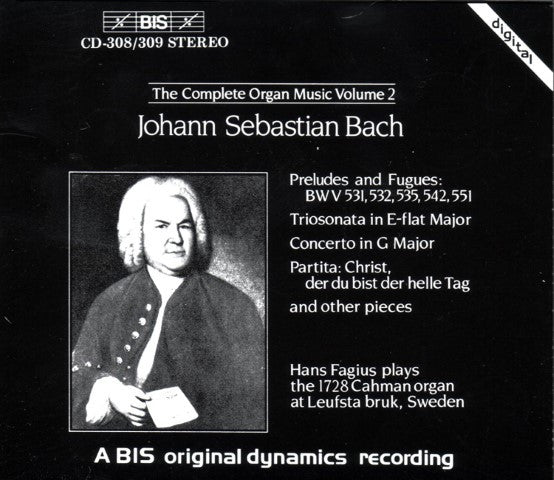 Johann Sebastian Bach, Hans Fagius : The Complete Organ Music Volume 2 (2xCD, RE)