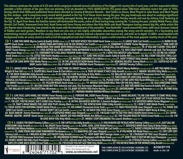 Various : The Greatest Country Hits Of 1955 (Expanded Edition) (4xCD, Comp)