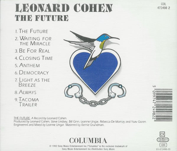 Leonard Cohen : The Future (CD, Album)