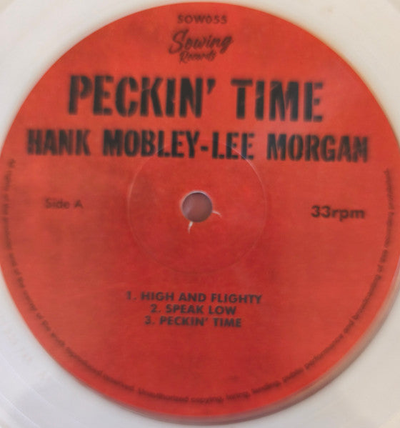 Hank Mobley - Lee Morgan : Peckin' Time  (LP, Album)