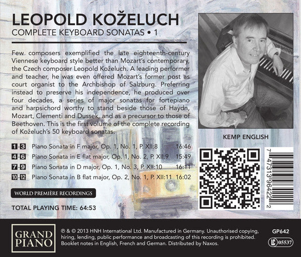 Leopold Koželuh - Kemp English (2) : Complete Keyboard Sonatas • 1 (CD, Album)