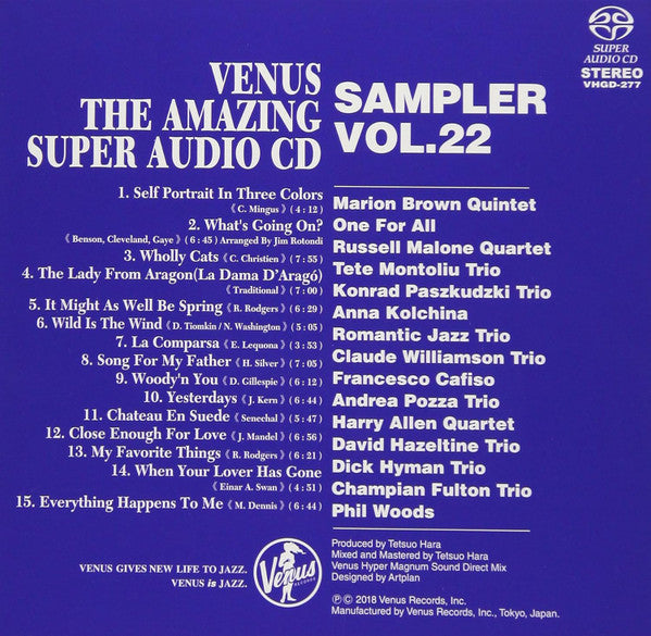 Various : Venus - The Amazing Super Audio CD Sampler - Vol. 22 (SACD, Comp)
