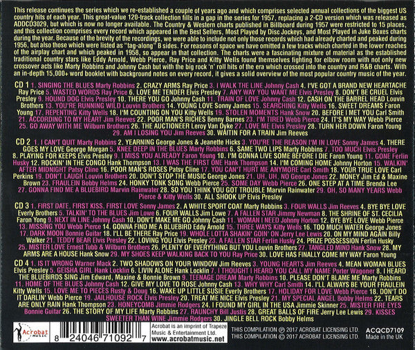 Various : The Greatest Country Hits Of 1957 (4xCD, Comp)