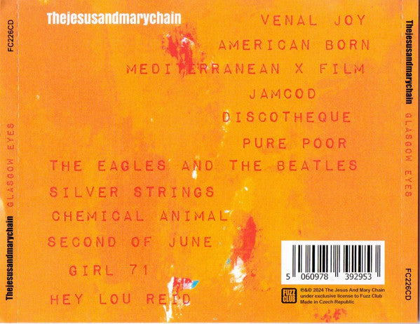 The Jesus And Mary Chain : Glasgow Eyes (CD, Album, Unofficial)