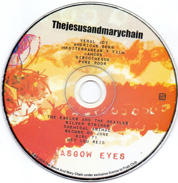 The Jesus And Mary Chain : Glasgow Eyes (CD, Album, Unofficial)