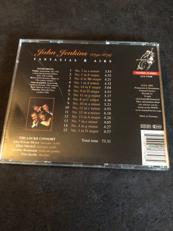 The Locke Consort, John Jenkins (5) : Fantasias & Airs (CD, Album)