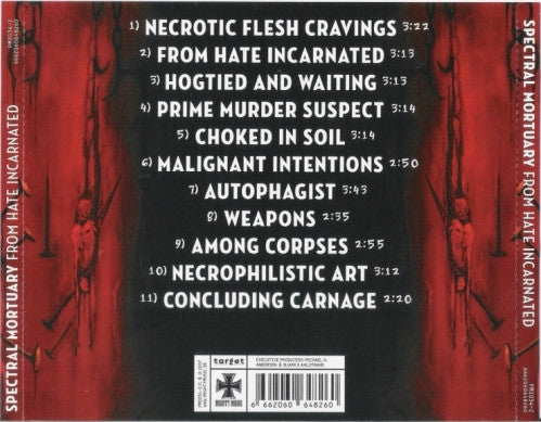 Spectral Mortuary : From Hate Incarnated (CD, Album)