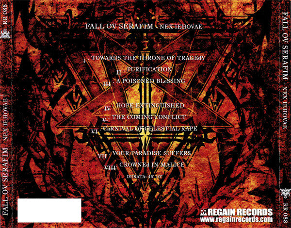 Fall Ov Serafim : Nex Iehovae (CD, Album, Sli)
