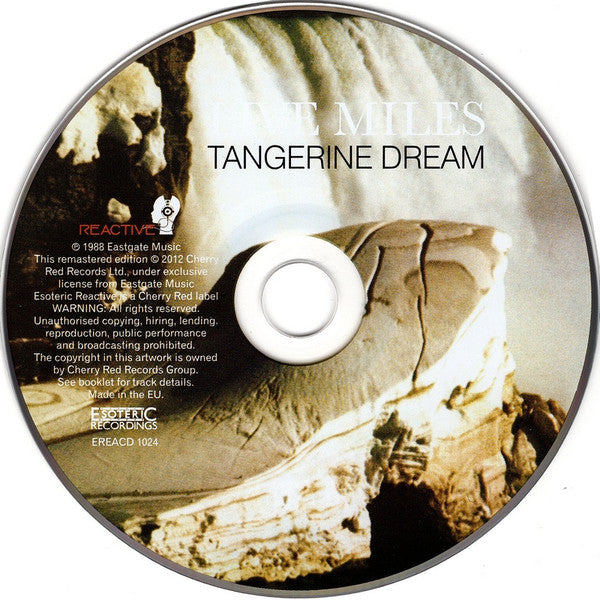 Tangerine Dream : Live Miles (Tangerine Dream In Concert) (CD, Album, RE, RM)