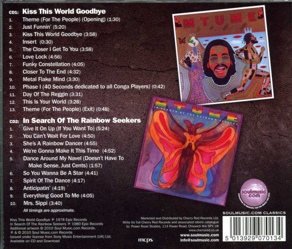 Mtume : Kiss This World Goodbye / In Search Of The Rainbow Seekers (CD, Album, RE, RM + CD, Album, RE, RM + Box, Comp)