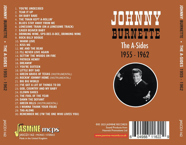 Johnny Burnette :  The A-Sides 1955-1962 (CD, Comp, Mono)