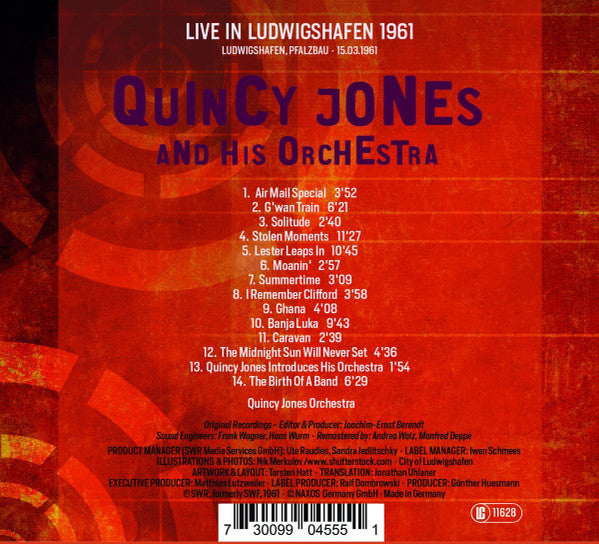 Quincy Jones And His Orchestra : Live! 1961 (CD, Comp)