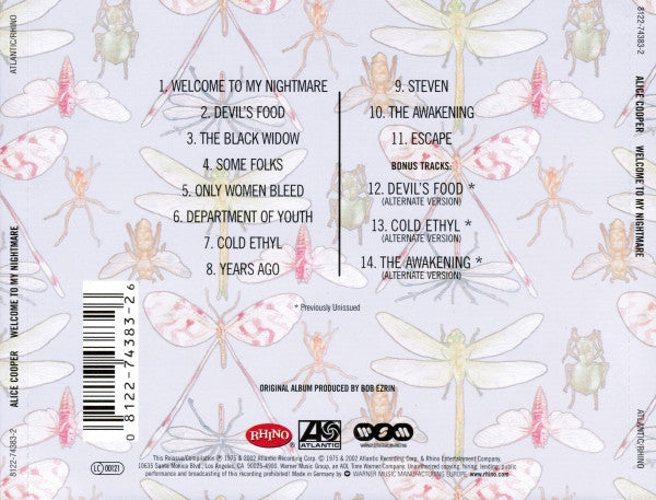 Alice Cooper (2) : Welcome To My Nightmare (CD, Album, RE, RM)