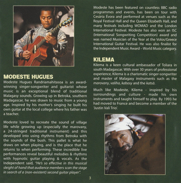 Modeste Hugues Randriamahitasoa & Kilema : Ala Maintso - Green World (Songs From Madagascar) (CD)