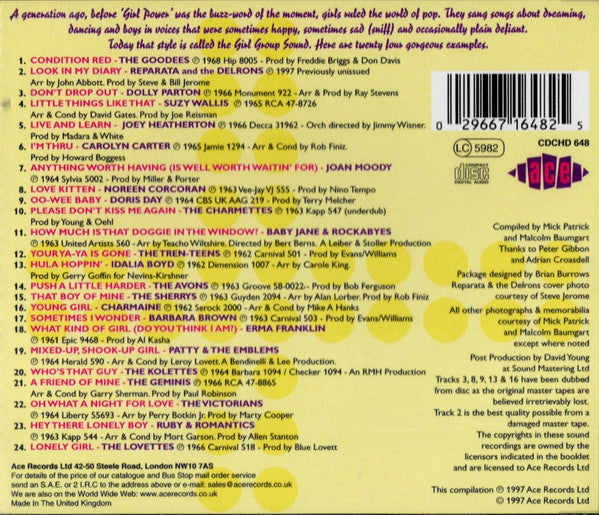 Various : Where The Girls Are... (CD, Comp, RE, Del)