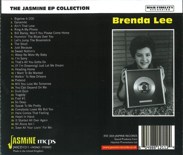 Brenda Lee : The Jasmine Ep Collection (CD, Comp)