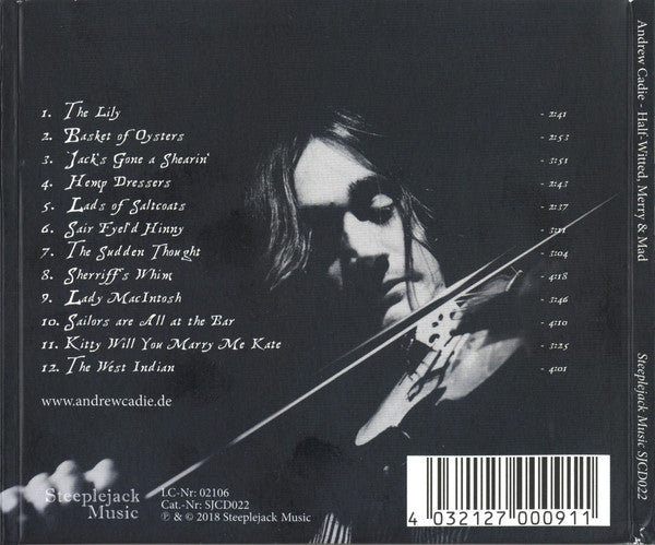 Andrew Cadie : Half-Witted, Merry & Mad (CD)