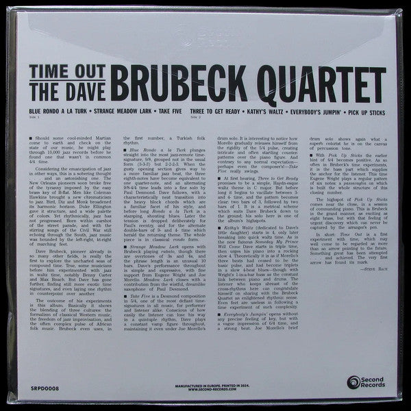 The Dave Brubeck Quartet : Time Out (LP, Album, RE, Pur)