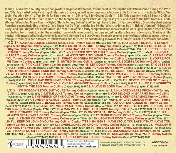 Tommy Collins : The Singles & Albums Collection 1951-1960 (2xCD, Comp)