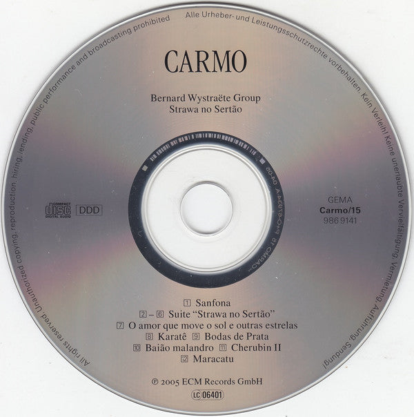 Bernard Wystraëte Group : Strawa No Sertão (CD, Album)