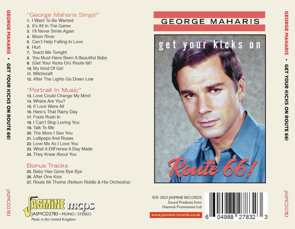 George Maharis : Get Your Kicks On Route 66! (CD, Comp, Mono)